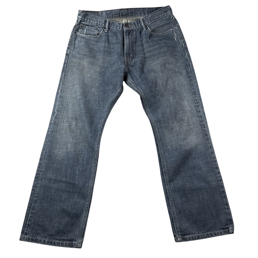 Levis‎ 514 Jeans Mens 34x30 Blue Straight Leg Distressed Faded Casual Workwear